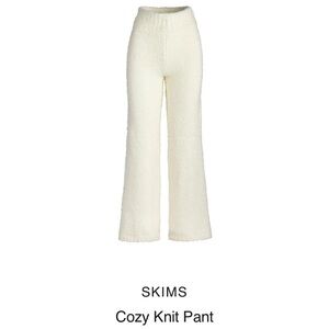 Skims cozy knit pant in color bone BNWT